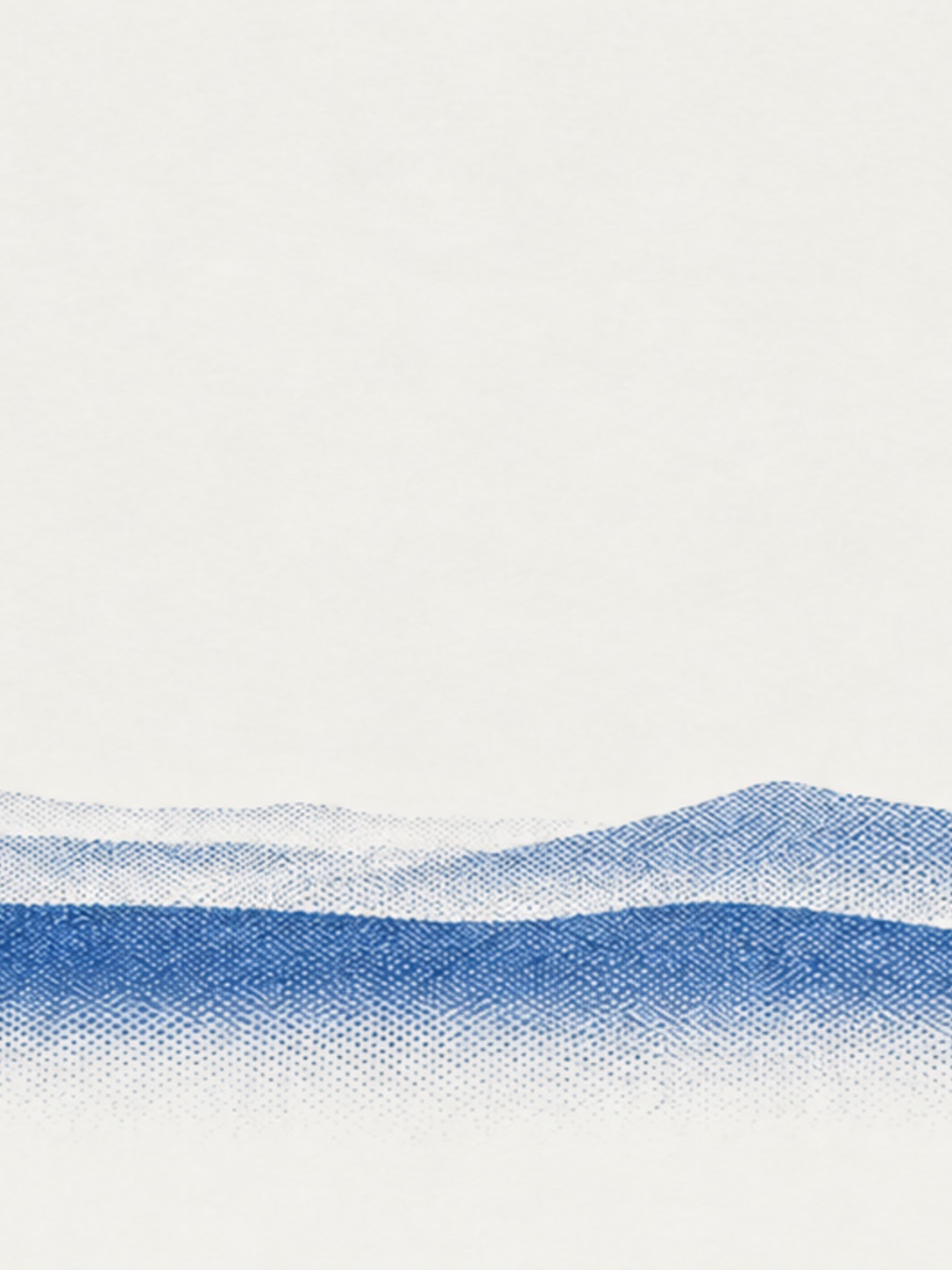 Cobalt halftone mountain ridge, panel three of four
