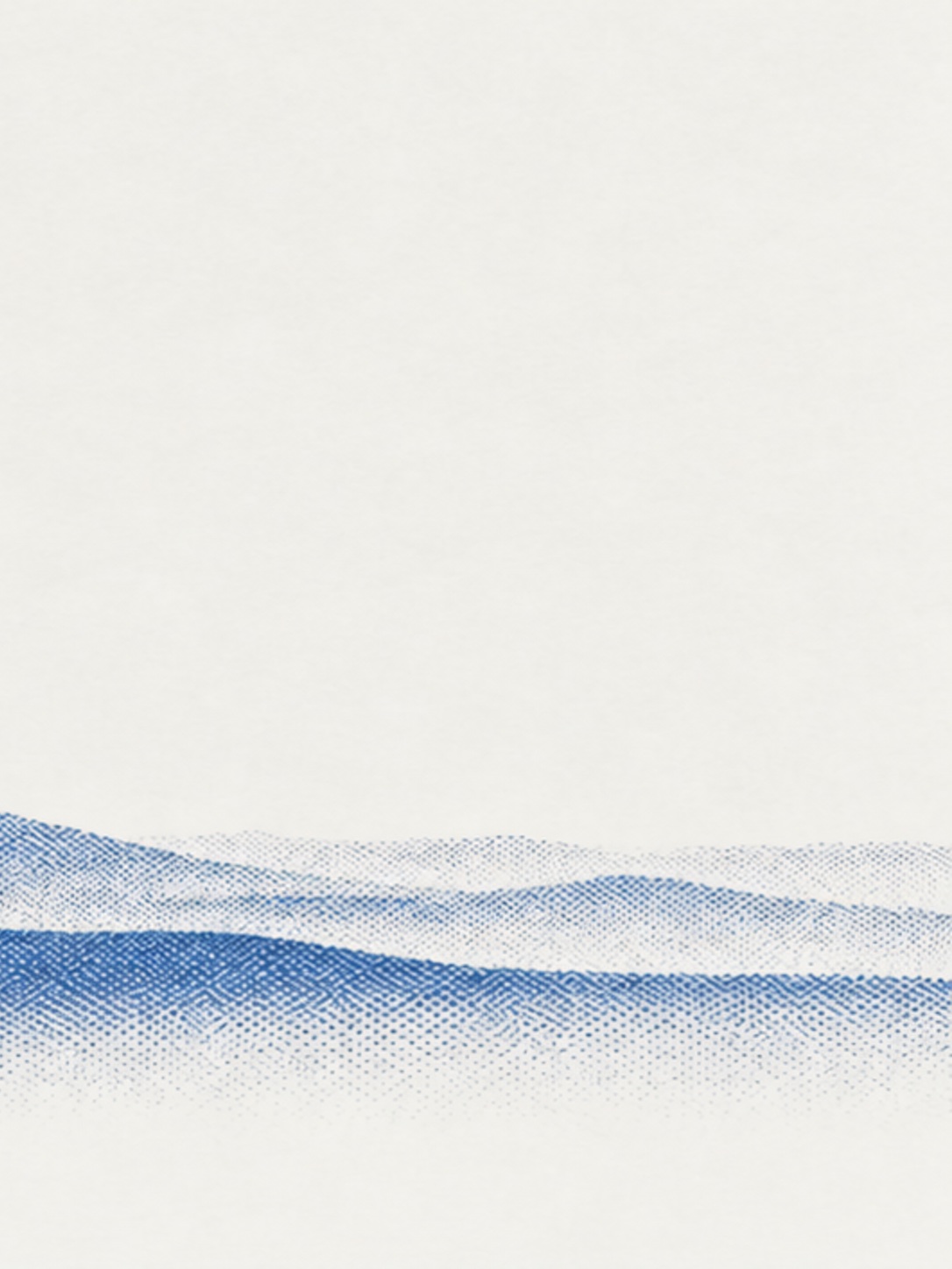 Cobalt halftone mountain ridge, panel four of four